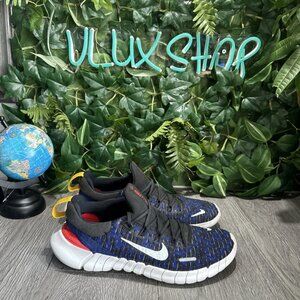 Nike Free Run 5.0 Men’s Size 7 Blue White Black Concord Road Running Shoes